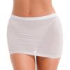 iiniim Womens Smooth Oil Shiny Lingerie Skirt Hip Dress Extreme Short Mini Skirt Underwear White C Small view 2