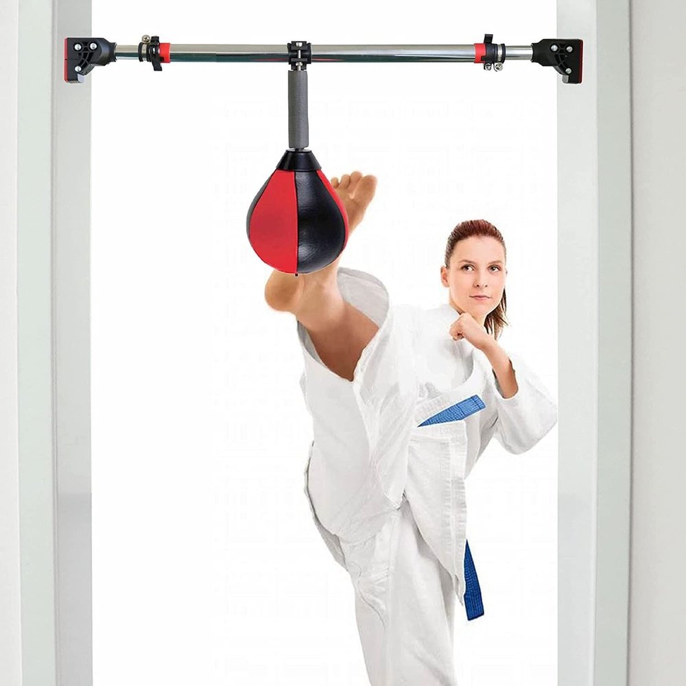 Punching Bag, Reflex Bag Boxing for adults kids, Boxing Punching Speed Ball, Non-Slip Horizontal Bar Design, Multiple Training Methods, Perfect For Reaction, Agility, Punching Speed, Fight Skill And H