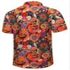 SheLucki Hawaiian Shirt for Men, Unisex Summer Beach Casual Short Sleeve Button Down Shirts, Printed Palmshadow Clothing Paisley Colorful M view 4