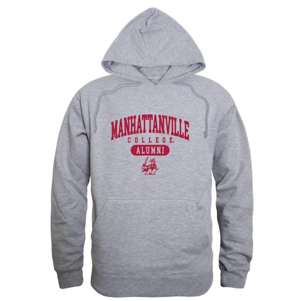 W Republic Manhattanville College Valiants Alumni Hoodie Sweatshirts - Heather Grey, Medium