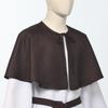 BLESSUME Unisex Medieval Short Cape Cloak (Large, Brown) view 4