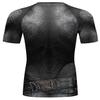 Red Plume Men's Compression Sports Fitness Short Sleeve Training Base Layers Shirt(DD,M) view 3