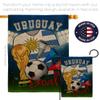 World Cup Uruguayan Tapestry Burlap Banner Home Decor Wall Art Patio Lawn Front Porch Room Decorations Outdoor Flags Yard Signs FIFA Soccer Gifts Sports Fan Goal Trophy Game Football Made In USA view 4