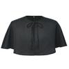 BLESSUME Unisex Medieval Short Cape Cloak (XX-Large, Black) view 1