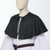 BLESSUME Unisex Medieval Short Cape Cloak (XX-Large, Black) view 3