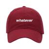 Baseball Cap Men Whatever Embroidered Washed Cotton Dog Hat Baseball Caps (Red,7 5/8) view 1