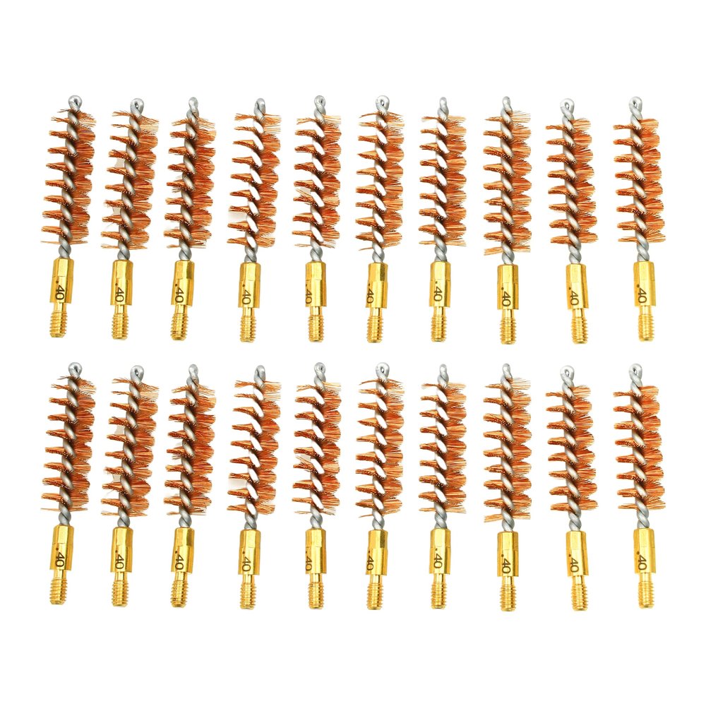 McJ Tools Pistol Bronze Bore Brush (20pack 40 Cal)
