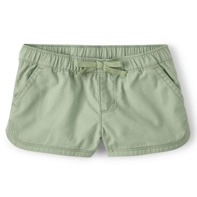 The Children's Place,And Toddler Girls Fashion Pull on Shorts,Baby-Girls,Soft Fern,6-9 Months