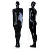 Black Full Body Latex Sleeping Bag Body Bag Open Mouth and Nose Crotch and Back Zipper Sleep Sack (Male, Medium) view 1