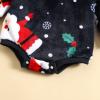 Baby Boy Outfit Kids Toddler Christmas Jumpsuit Long Sleeve Printed Romper Fall Winter Clothes 0-24 (Black, 6-12 Months) view 2