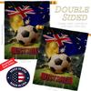 World Cup Australian Tapestry Burlap Banner Home Decor Wall Art Patio Lawn Front Porch Room Decorations Outdoor Flags Yard Signs FIFA Soccer Gifts Sports Fan Goal Trophy Game Football Made In USA view 3
