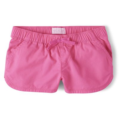 The Children's Place,Solid Pull on Shorts,French Rose,12