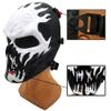 Fanjin Tactical Mask Skull Full Face Masks, Airsoft Mask, for Halloween Cosplay Party CS Survival Games Shooting (Ghost Fire) view 3