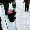 BeerSki Ski Pole Beer Holder - The Original (Regular 12oz Can, Black) view 4