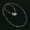 925 Silver Genuine Black Fire Ethiopian Opal Beaded Strand Jewelry view 2