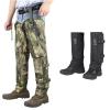 QOGIR Snake Gaiters Long Fit Camo and Short Fit Black: Snake Gear with Full Protection for Ankle to Lower and Thigh Legs from Snake Bites & Briar Thorns & Brush view 1