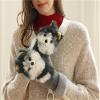 MBETA Cute Animal Gloves, Cartoon Cute Fun Knitting Warm Gloves, Full-Finger Thickened Soft Winter Warm Gloves view 2