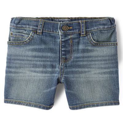 The Children's Place,And Toddler Boys Stretch Denim Shorts,Baby-Boys,Degroot Wash,6-9 Months