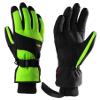 GIBZ Warm Winter Gloves Men and Women Windproof Cuff Ski Glove Breathable Sport Gloves Green Medium view 1