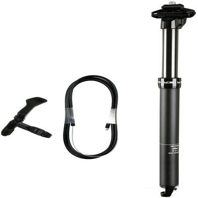 JGbike x Kindshock e10i Series Dropper Seatpost, 27.2mm Diameter, 120mm Travel, 20mm Offset, Includes Internal Cable Routing Remote Control.