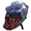 Fanjin Tactical Mask Skull Full Face Masks, Airsoft Mask, for Halloween Cosplay Party CS Survival Games Shooting (Captain) view 1