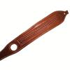 YT HOBBY Basket Wave Padded with Screw Premium Top-Grain Real Leather Adjustable Durable Shotgun Sling (Brown) view 2