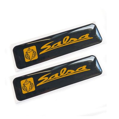 10pcs for Salsa Cycles Stickers Bike Biking MTB BDC BIKE 3D Gel Decal Sticker Badges (Orange)
