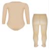 Kaerm Kids Girls 2Pcs Ballet Dance Winter Thermal Underwear Set Long Sleeve Gymnastics Dance Unitards with Pantyhose Set Mock Neck 11-12 Years view 2