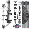 PANDARUS Compound Bow Draw Weight 0-70 Lbs for Pull Beginner and Intermediate Archer Fully Adjustable 19.25"-31" with All Accessories, up to IBO 320 fps New 2024(Camo Left Handed Bag) view 1