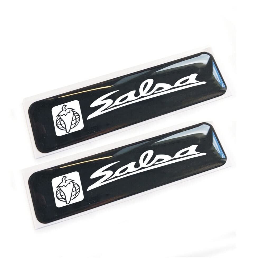 10pcs for Salsa Cycles Stickers Bike Biking MTB BDC BIKE 3D Gel Decal Sticker Badges (White)