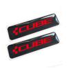 10pcs For CUBE Bike Stickers Frame Cycle Bicycle 3D Gel Decal Sticker Badges (Red) view 1