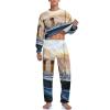 Retro Titanic Famous Old Historic Men's Pajama Set Long Sleeve Pullover Sleepwear Soft Loung Set Pjs for Home Travel M view 3