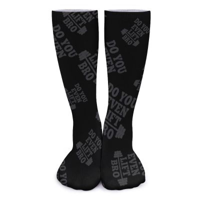 Do You Even Lift Bro Knee High Socks Thermal Stockings Cushion Sport Tube Socks for Women Men