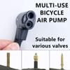 LSTCPGLAI Dual Head Bike Track Pump - 2 Pieces with Bicycle Valve Connector & Adapter view 4
