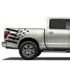 Bed Tatter US Flag Graphic Design kit Stickers Decals Vinyl Compatible with Nissan Titan (Matt Black) view 1