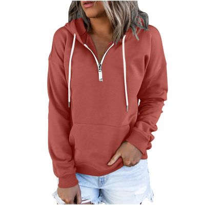 PBNBP Womens Solid Color Tops Kangaroo Pockets Drawstring Fall Loose Fit Sweatshirts Pullover Hooded Daily Wear Long Sleeve Dressy Hoodies Sudaderas