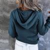 PBNBP Long Sleeve Solid Color Hoodies for Teen Girls Buttons Kangaroo Pockets Hooded Basic Fall Tops Pullover Daily Wear Loose Fit Sweatshirts Sudaderas view 4