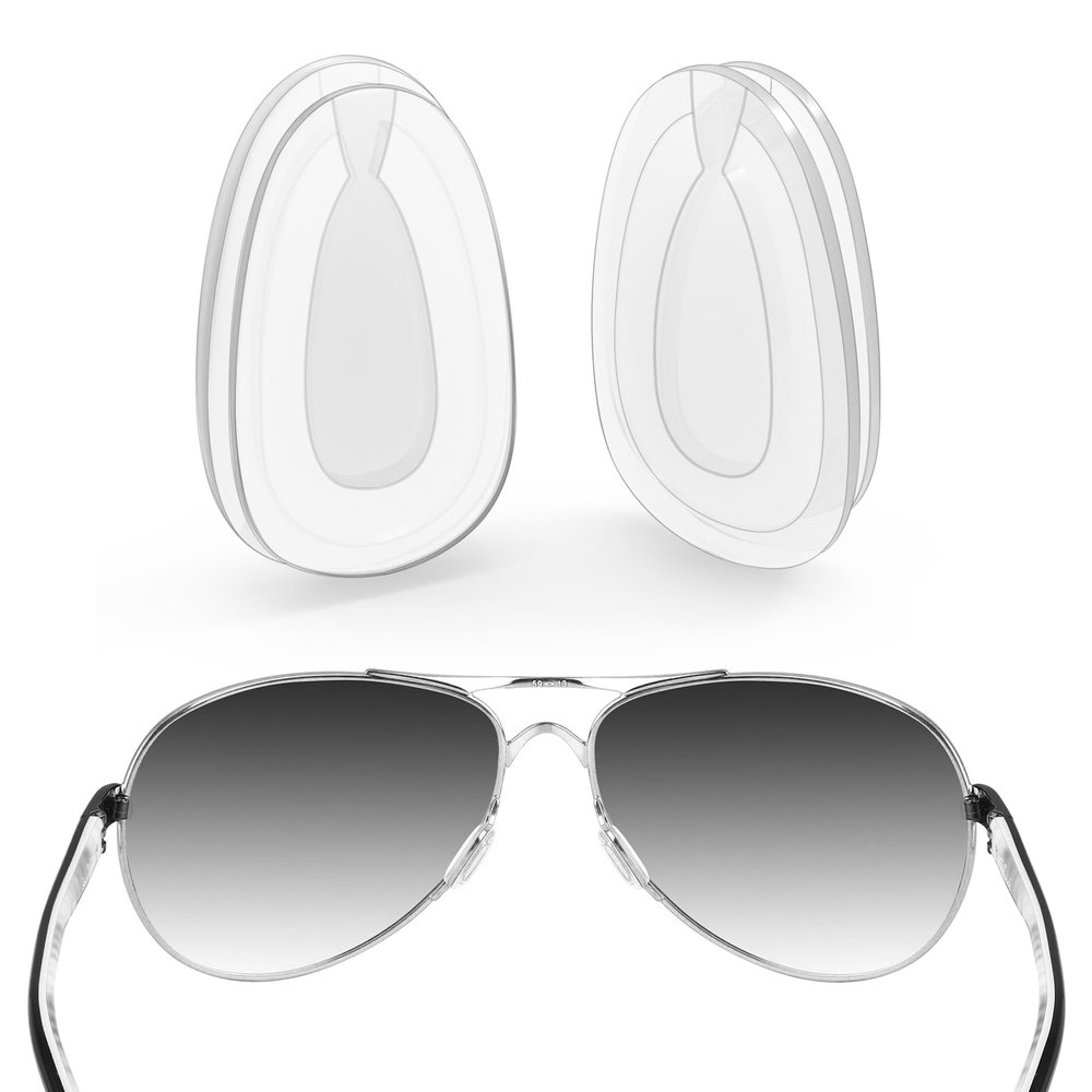 ToughAsNails Clear Replacement Nose Pads Pieces for Oakley E Wire 2.1 Sunglasses