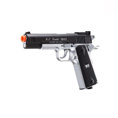 GoldenBall-WinGun New Classic 1911 CO2 Non-Blowback Airsoft Pistol (Color: Black/Silver)