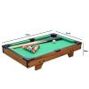 UGPLM Portable Mini Table Pool, Colorful with 2 Sticks Miniature Game Set Snooker for Entertainment Dorm Desk Kids Office view 2
