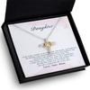 Cross Dancing Necklace to My Daughter No One Can Equal, Mother Daughter Necklaces for Women, Necklace Gifts for Daughter, Birthday Gifts for Daughte view 1
