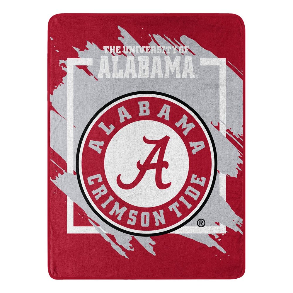 Northwest Enterprises NCAA 46x60 Dimensional Design Micro Raschel Throw Blanket (Alabama Crimson Tide)