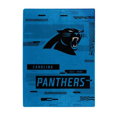 Northwest NFL Digitize Design Plush Raschel Thow Blanket, 60"x80" (Carolina Panthers)