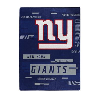 NORTHWEST ENTERPRISES NFL Digitize Design Plush Raschel Thow Blanket, 60"x80" (New York Giants)