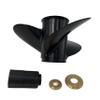 SLEIPNIR Propeller 14x13 for Johnson Outboard 3 Blades Aluminum Prop 13 Tooth RH view 3