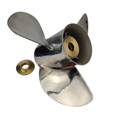 Propeller 13 7/8x15 for Johnson Outboard 3 Blades Stainless Steel Prop 13 Tooth RH 13.9x15