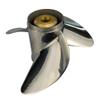 Propeller 13 7/8x15 for Johnson Outboard 3 Blades Stainless Steel Prop 13 Tooth RH 13.9x15 view 3