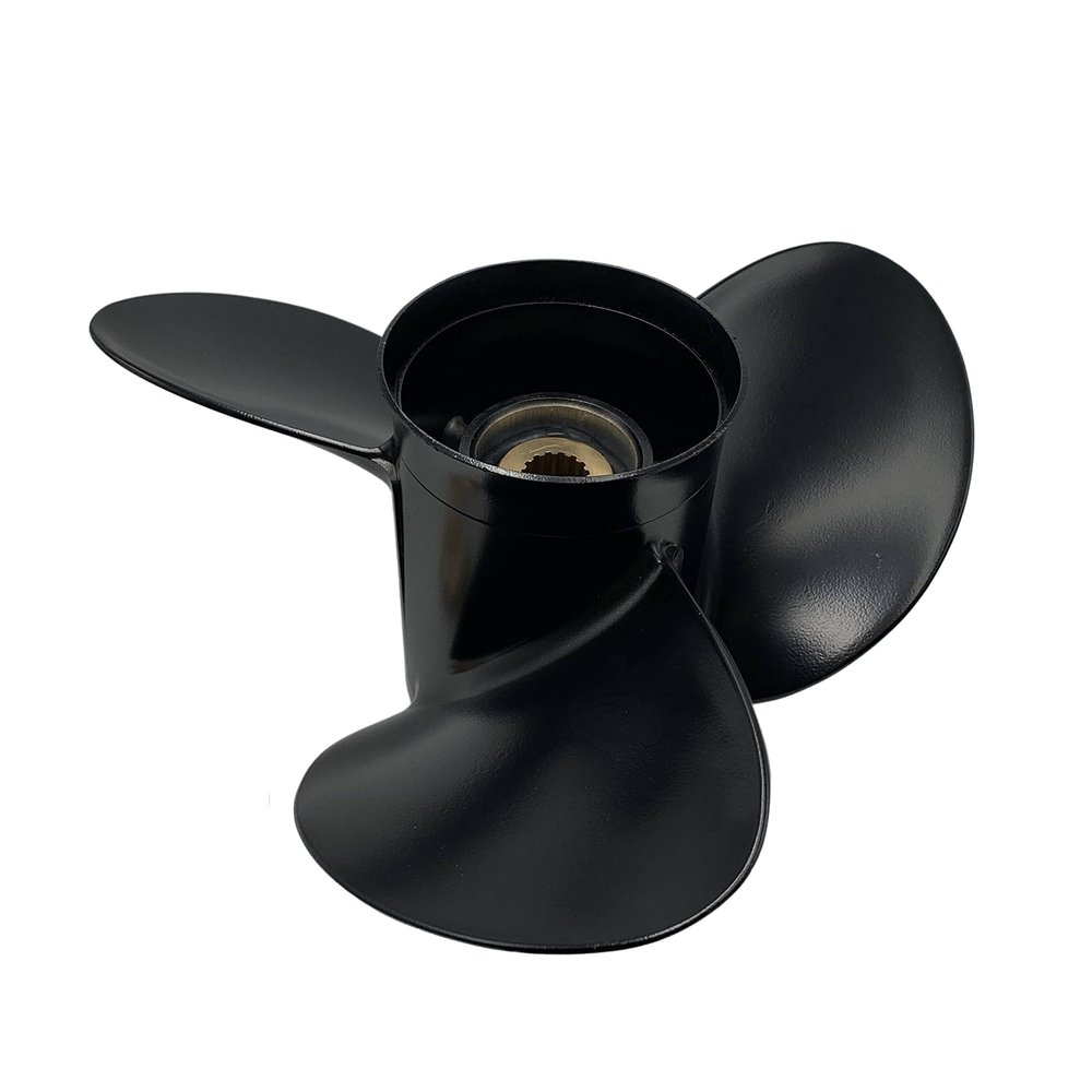 SLEIPNIR Propeller 13 1/2x15 for TOHATSU Outboard 3 Blades Aluminum Prop 15 Tooth RH 13.5x15
