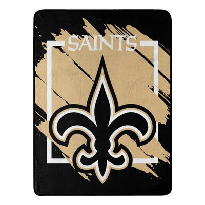 NORTHWEST ENTERPRISES NFL 46x60 Dimensional Design Micro Raschel Throw Blanket (New Orleans Saints)