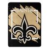 NORTHWEST ENTERPRISES NFL 46x60 Dimensional Design Micro Raschel Throw Blanket (New Orleans Saints) view 1
